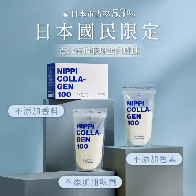【NIPPI】純膠原蛋白胜2盒/110gX6包(世界第一膠原蛋白/台灣總代理/無雌激素/緩釋型)