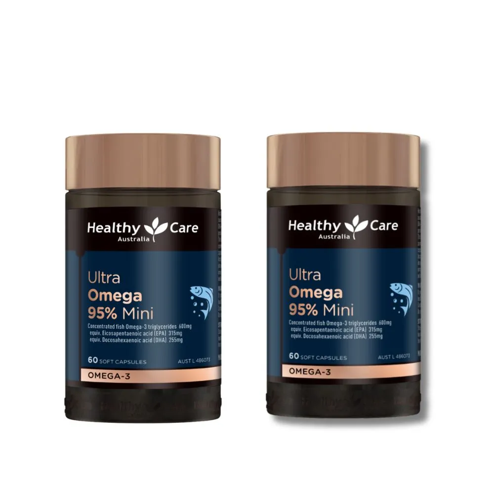 【Healthy care】超級Omega-3 95% 迷你魚油膠囊？二入組