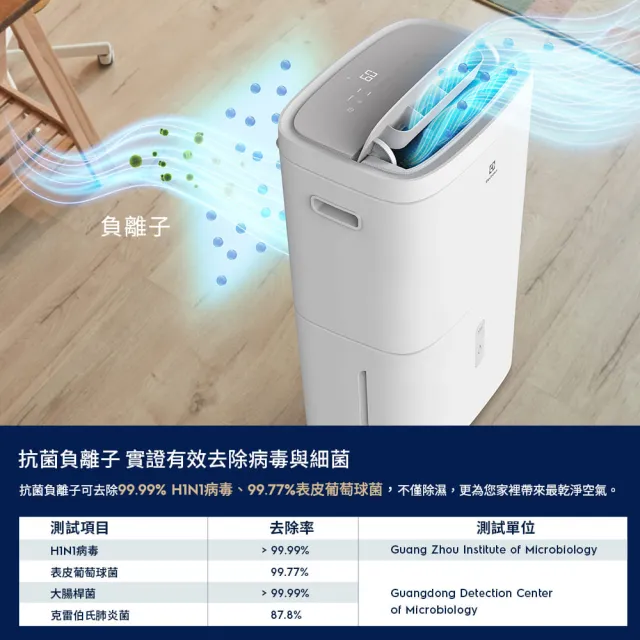 【Electrolux 伊萊克斯】雙11限定 2026年新一級能效 10L 極適家居300 清淨除濕機-晨曦白(ED1031WD)