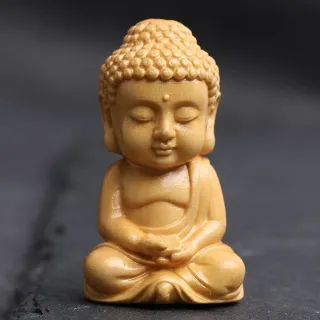 【LEEHER】雕刻/掛飾/鑰匙圈/吊飾/黃楊木/鑰匙扣/如來佛/手工/福字/吊墜/配件