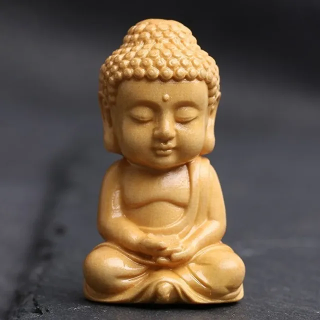 【LEEHER】雕刻/掛飾/鑰匙圈/吊飾/黃楊木/鑰匙扣/如來佛/手工/福字/吊墜/配件