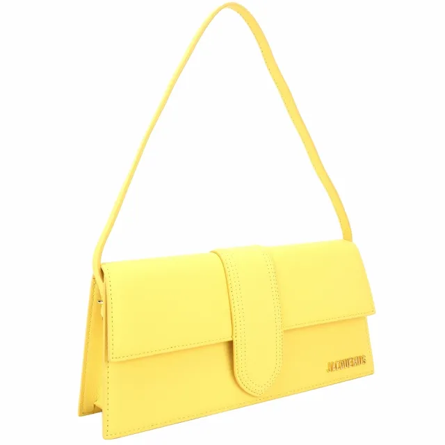 【JACQUEMUS】Le Bambino 小牛皮手提 肩背信封包(黃色)(南法小眾精品)