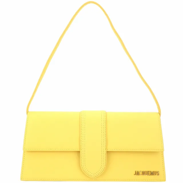 【JACQUEMUS】Le Bambino 小牛皮手提 肩背信封包(黃色)(南法小眾精品)