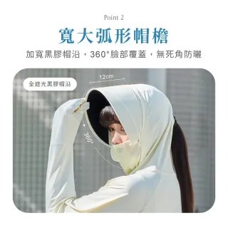 【VOLA 維菈】UPF50 短版防曬外套 寬版外套 冰絲防曬外套 涼感防曬外套 透氣設計 翻蓋手套 可拆帽簷