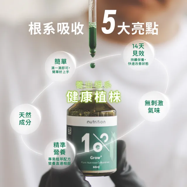 【1%植物關鍵】1%植物營養精華60ml(觀葉植物肥料 室內盆栽液肥 多肉植物養分 居家植栽營養劑 營養液)