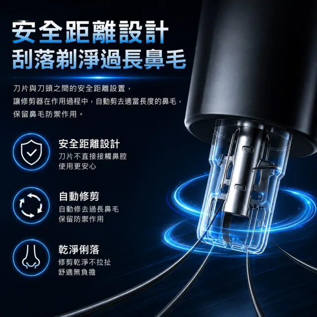 【SAMPO 聲寶】鋁合金電動鼻毛刀(EY-Z2204L)