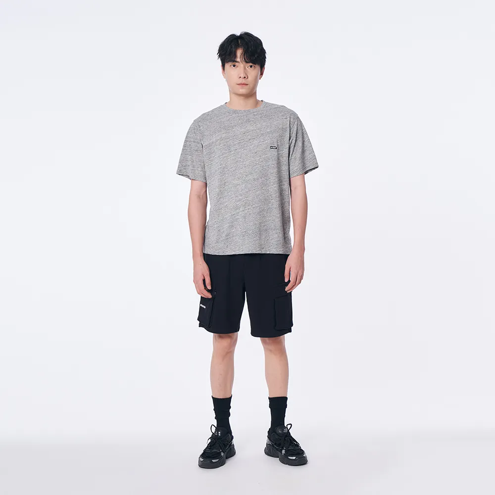 【5th STREET】男裝 短袖 短t 上衣 t恤 TEE logo 灰色(5A7011)