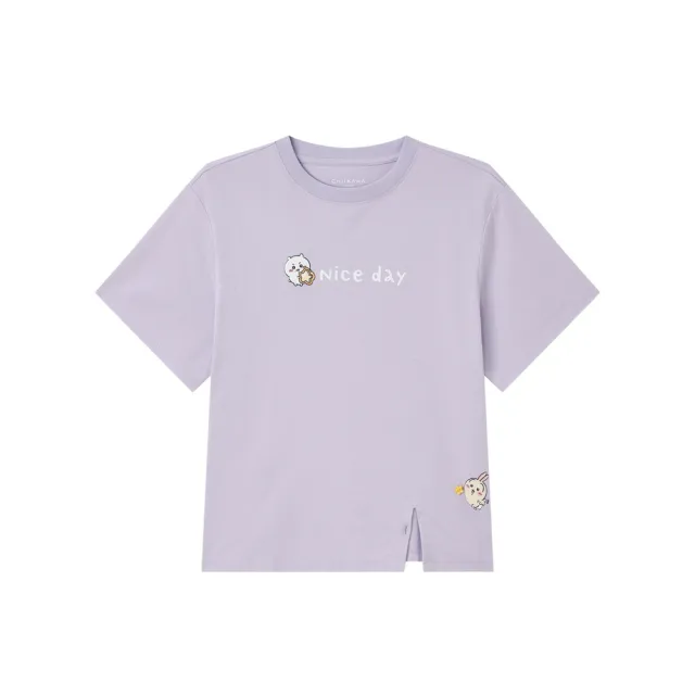 【GIORDANO 佐丹奴】女裝吉伊卡哇印花短袖T恤 CHiiKAWA系列(32 蘭花瓣紫)
