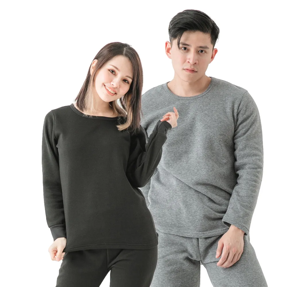 【MI MI LEO】2件組-台灣製舒適保暖刷毛居家睡衣2款任選(#男女適穿#發熱衣#居家服#女睡衣#保暖褲)