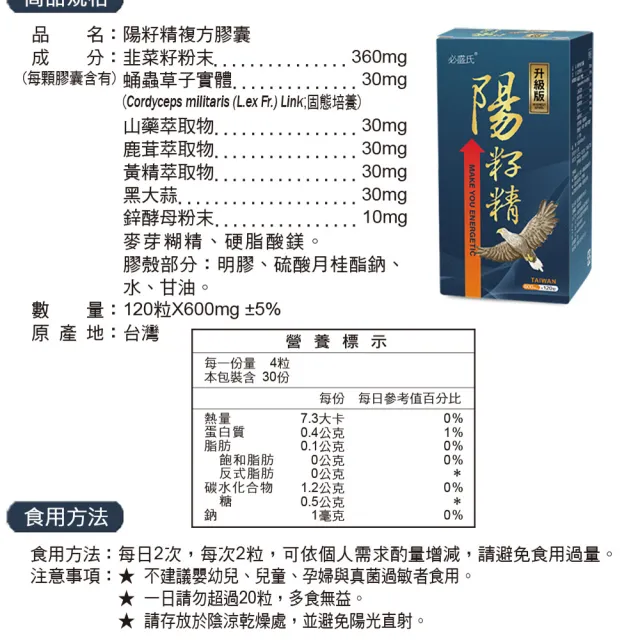 【草本之家】陽籽精6入組(120粒/入)(韭菜籽.山藥.蛹蟲草.鹿茸)
