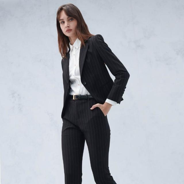 【SST&C】女裝 條紋方領西裝外套7162209001(限時3折)