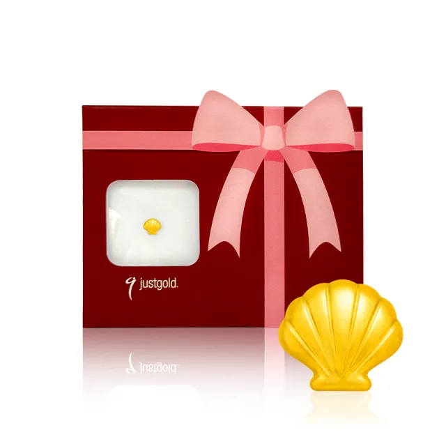 【Just Gold 鎮金店】9999黃金小金豆 1g 三入組(網路限定)