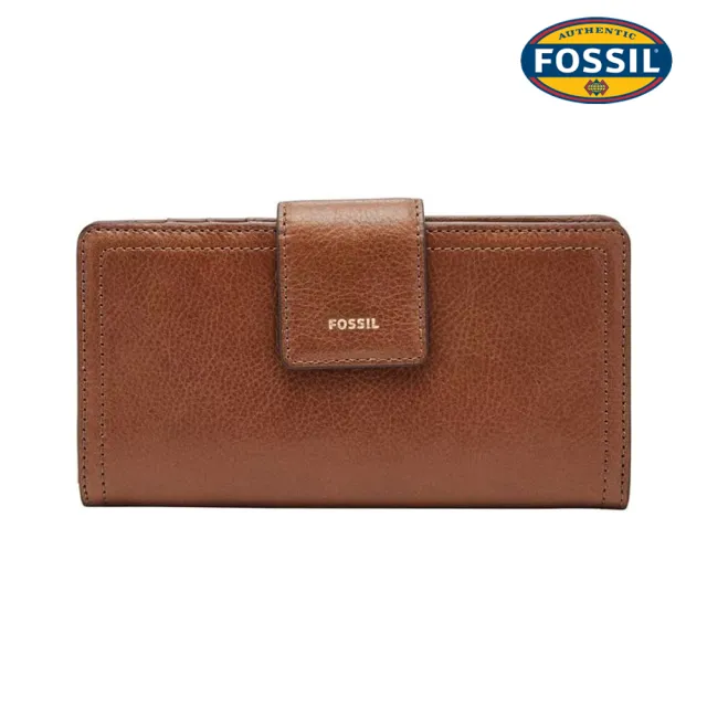 【FOSSIL】Logan 真皮拉鍊RFID防盜中長夾 (多色可選)