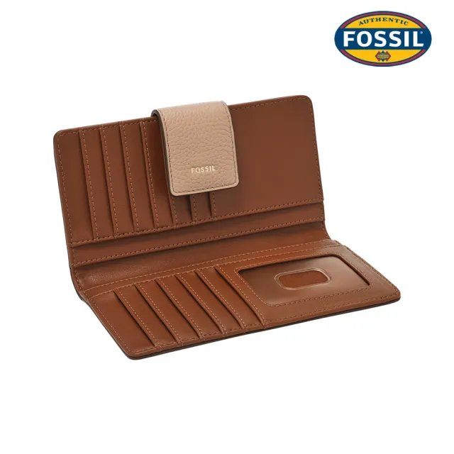 【FOSSIL】Logan 真皮拉鍊RFID防盜中長夾 (多色可選)