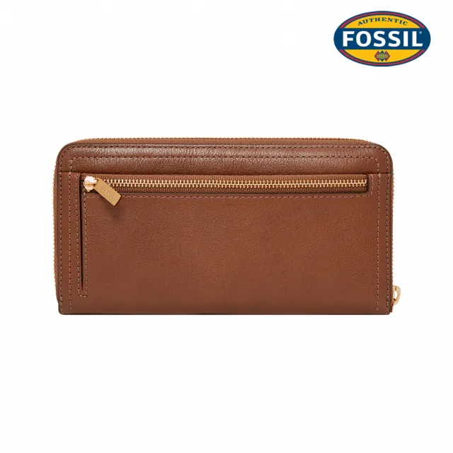 【FOSSIL】Logan 多層真皮拉鍊RFID防盜長夾 出國必備  限定 (多色任選)