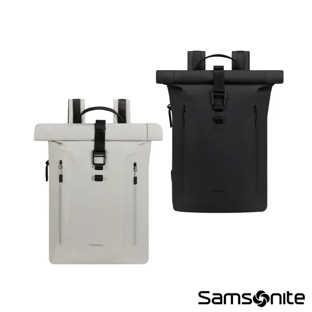 【Samsonite 新秀麗】COATIFY 極簡商務捲蓋式筆電後背包/雙肩包/通勤包/電腦包15.6吋(多色可選)