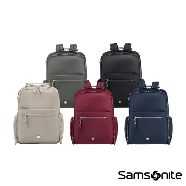 【Samsonite 新秀麗】KARISSA EVO 商務簡約時尚筆電後背包/女包/雙肩包/電腦包15.6吋(多色可選)
