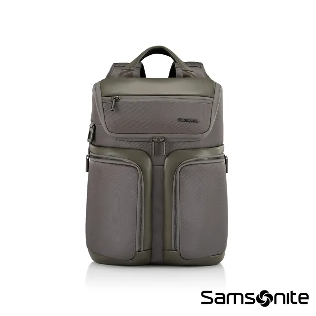 【Samsonite 新秀麗】HOLBORN 商務休閒多層輕量多功能筆電後背包/雙肩包/通勤包/電腦包15.6吋(多色可選)