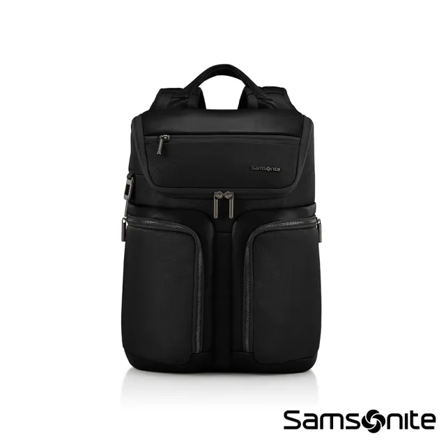 【Samsonite 新秀麗】HOLBORN 商務休閒多層輕量多功能筆電後背包/雙肩包/通勤包/電腦包15.6吋(多色可選)