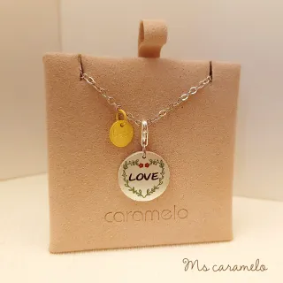 【Ms caramelo 焦糖小姐】LOVE 幸褔圈圈項鍊