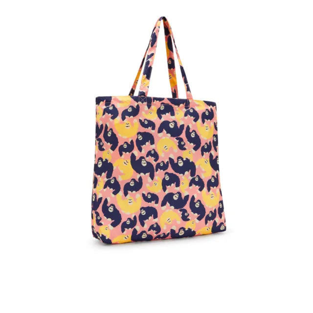 【KIPLING】經典毛猴可收納手提托特包-JONNY PACKABLE