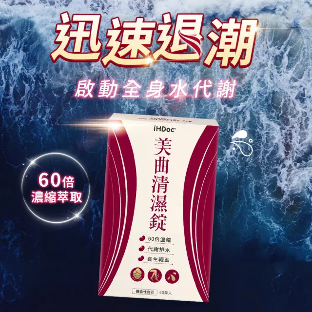 【iHDoc】美曲清濕錠(60粒/盒；3盒)