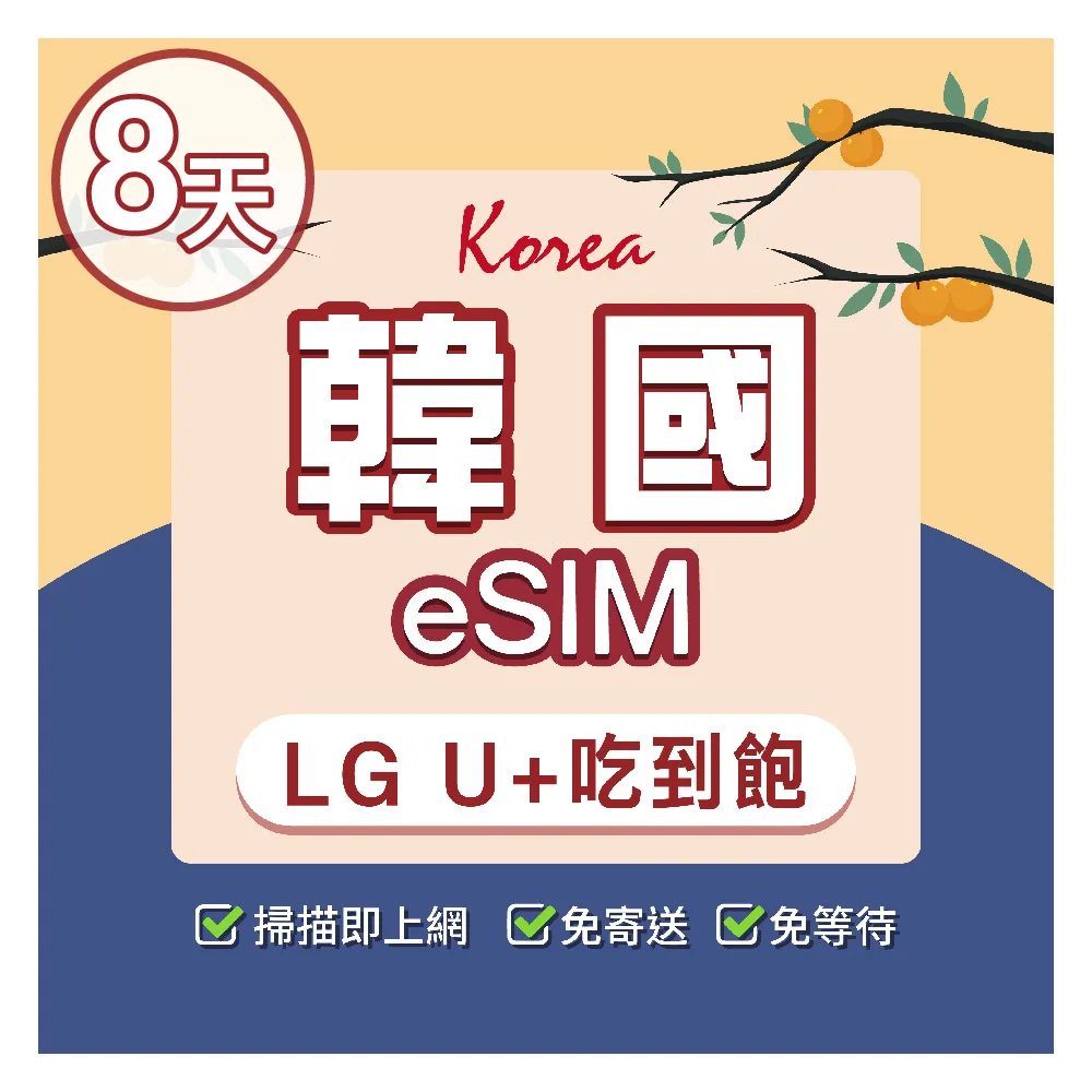 【環亞電訊】eSIM韓國8天吃到飽不降速(eSIM 24H自動發貨 虛擬卡 韓國網卡 環亞電訊)