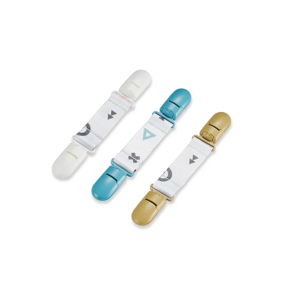 【KU.KU. 酷咕鴨】KUKU PLUS純真之瞳織帶萬用手帕夾2入(棉花藍/蜜糖粉/太妃奶)