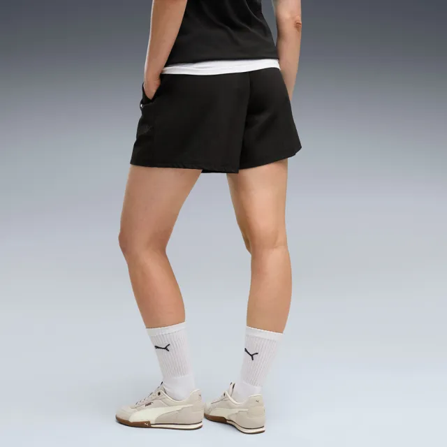 【PUMA】短褲 女 運動褲 短風褲 歐規 PUMATECH SENSE 黑 69404001