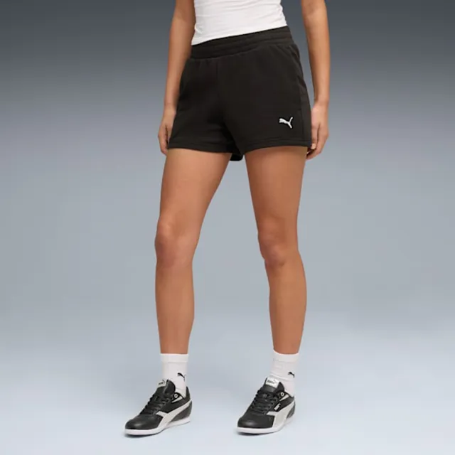 【PUMA】短褲 女 運動褲 4吋 歐規 ESS 黑 69292001