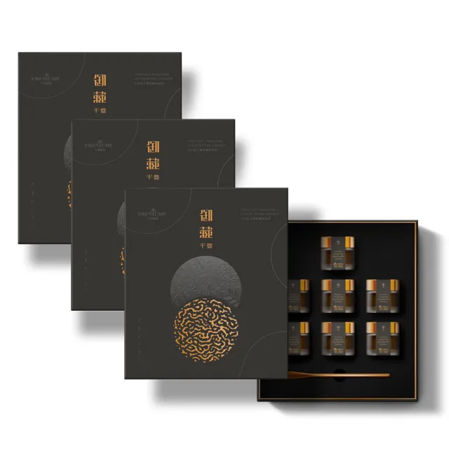 【ESSENTURE 大漢酵素】御藏千養全功能引導型醣肽精華禮盒組 3入組(支藝樺代言 禮盒 保健禮盒 酵素膏)