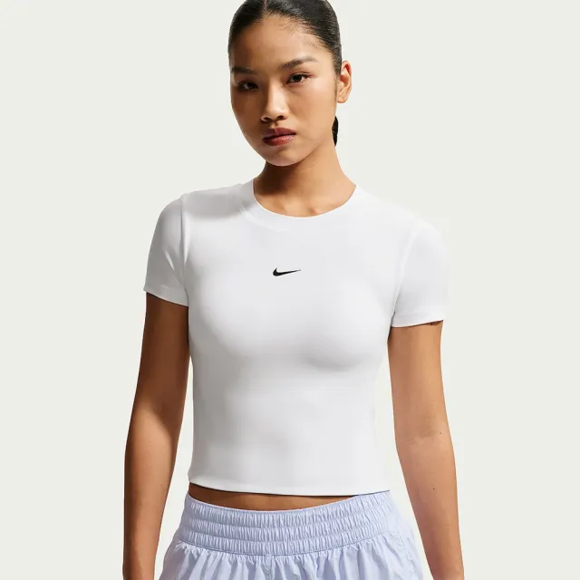 【NIKE 耐吉】短袖上衣 運動內衣 女 輕度支撐 慢跑 瑜珈 AS W NK1 DF SS PAD BRA TOP 白 IV4971-100