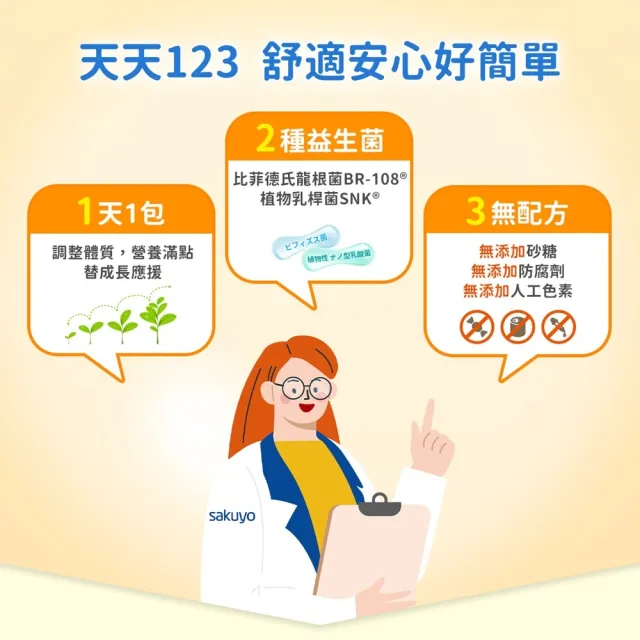 即期品【sakuyo】兒童益生菌 30條/盒*3盒(日本原裝進口)