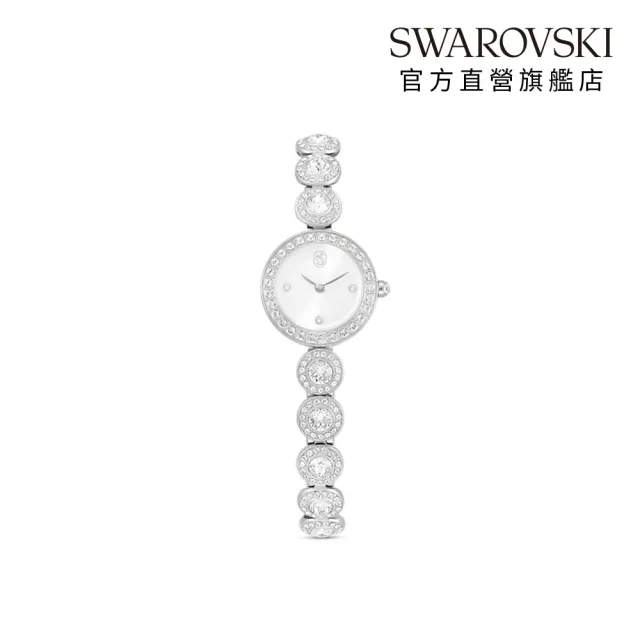 【SWAROVSKI 施華洛世奇】官方直營 Una Angelic 手錶 水晶錶鏈 不銹鋼 | 5737038 新品