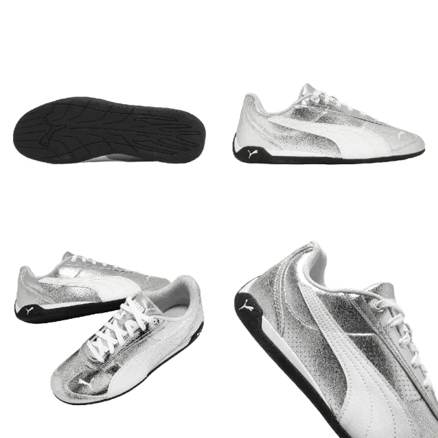 【PUMA】休閒鞋 Replicatch Metallic Whisper 女鞋 銀 賽車鞋 405840-02