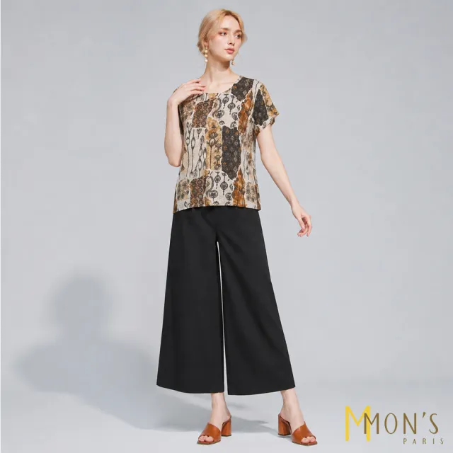 【MON’S】線苗光影輕盈棉絲上衣