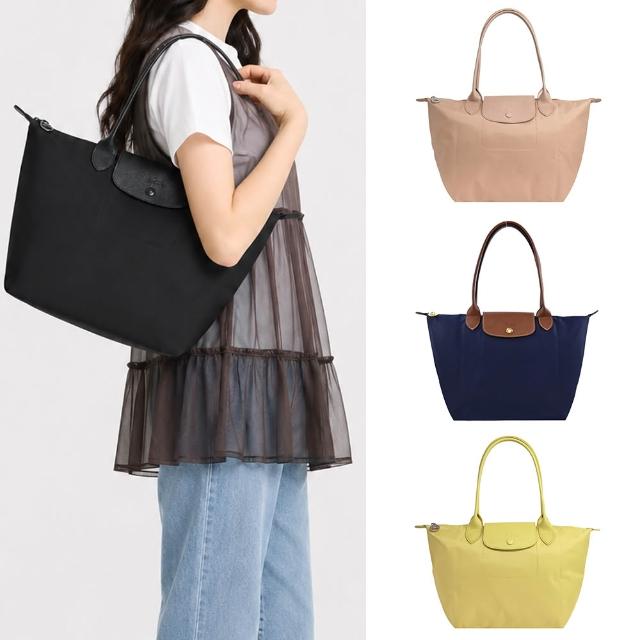 【LONGCHAMP】LE PLIAGE ORIGINAL/GREEN系列原創/刺繡摺疊肩背包(中/多款選)