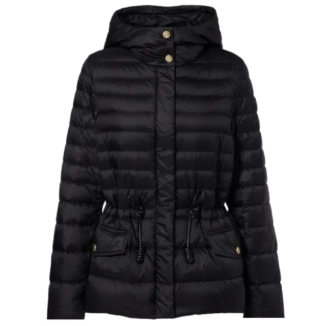 【MONCLER】秋冬新款 女款 RAIES 連帽羽絨外套-黑色(4號USA-XL)