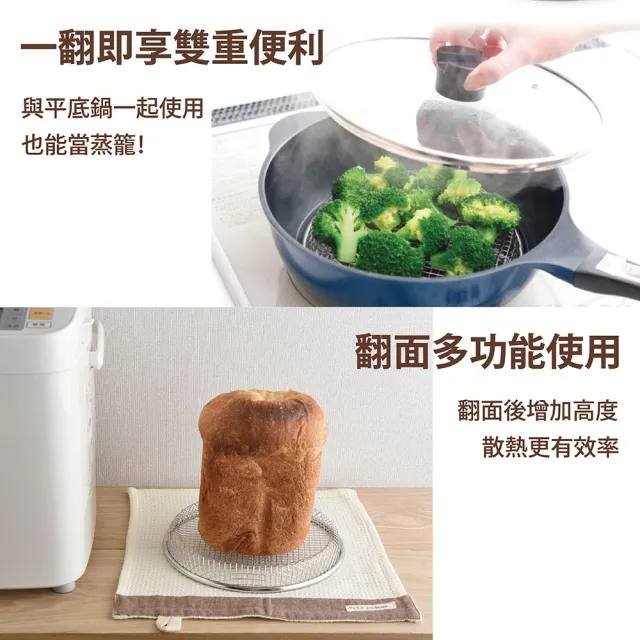 【Arnest】日本Arnest 逸品物創 盤型瀝油蒸網-25cm