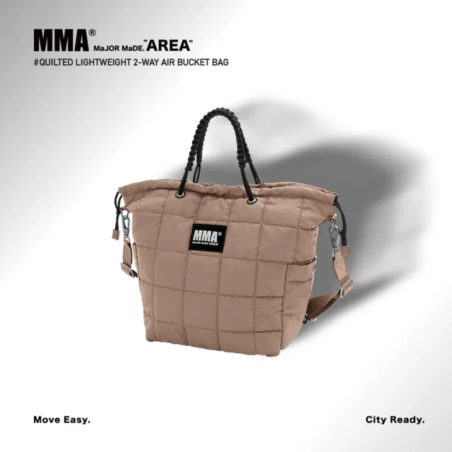 【MAJOR MADE】MMA格紋輕盈兩用空氣感水桶包(肩背包/側背包/斜背包)