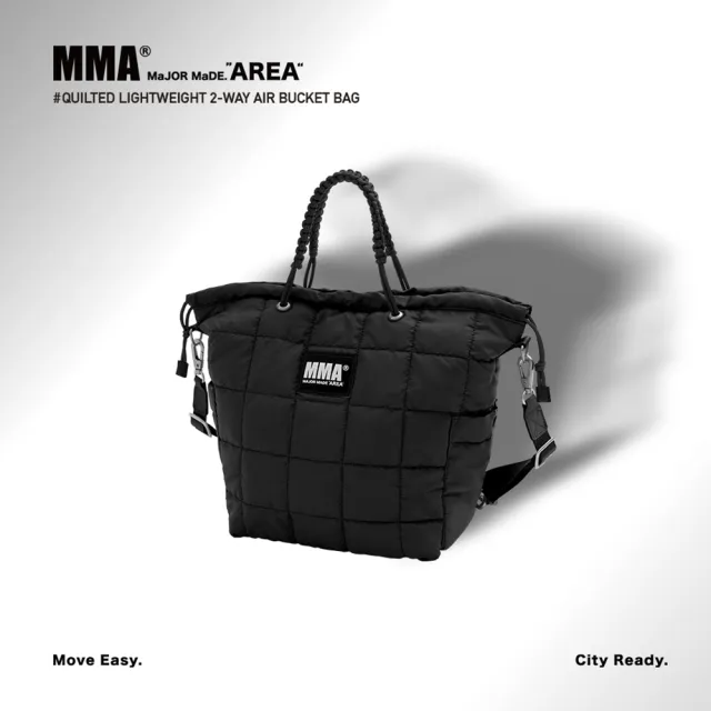 【MAJOR MADE】MMA格紋輕盈兩用空氣感水桶包(肩背包/側背包/斜背包)