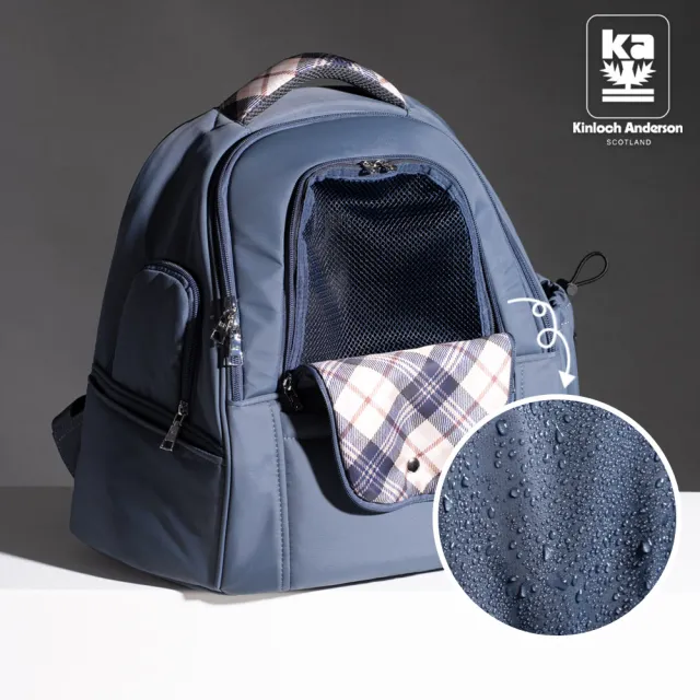 【金安德森】前側雙開窗/減壓/手提雙肩/前後背包/防潑水/極輕好收納/尼龍/寵物外出包/通勤外出-丁香紫
