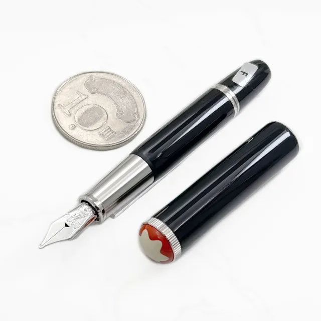 【MONTBLANC 萬寶龍】傳承系列紅與黑「迷你」特別版黑色鋼筆 F 尖(127800)