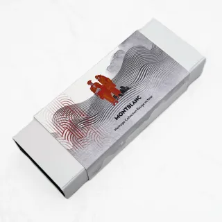 【MONTBLANC 萬寶龍】傳承系列紅與黑「迷你」特別版象牙色鋼筆 F 尖(128120)