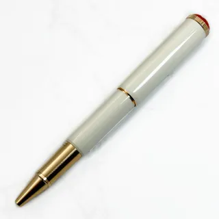 【MONTBLANC 萬寶龍】傳承系列紅與黑「迷你」特別版象牙白鋼珠筆(128122)
