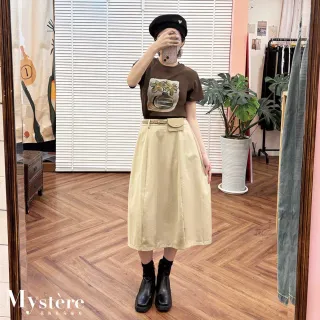 【my stere 我的時尚秘境】彈力親膚！花瓶短版修身T恤 兩色 彈性T 短版T 棉T 涼感T恤