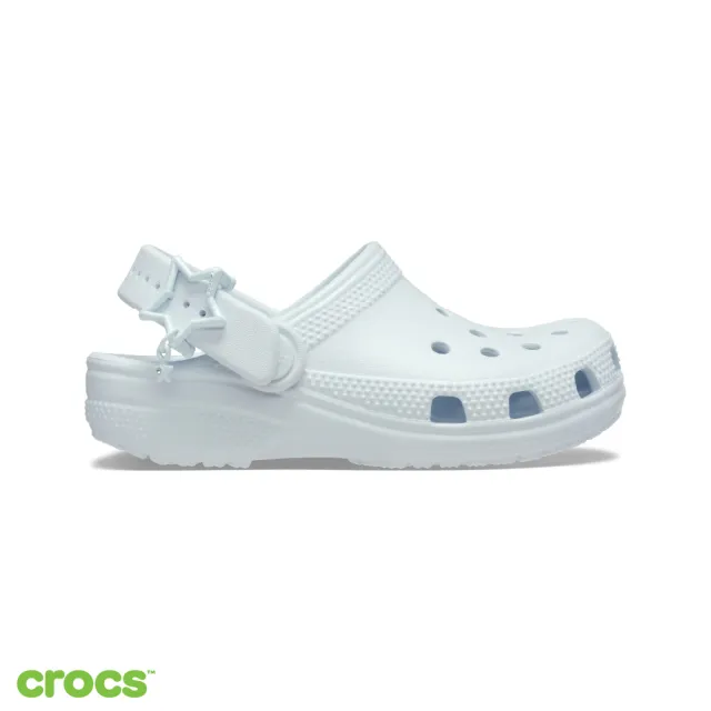 【Crocs】童鞋 大童 經典星型扣克駱格 洞洞鞋 天空冰色(213941-5EW)