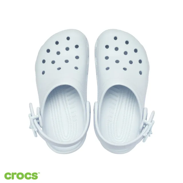 【Crocs】童鞋 大童 經典星型扣克駱格 洞洞鞋 天空冰色(213941-5EW)