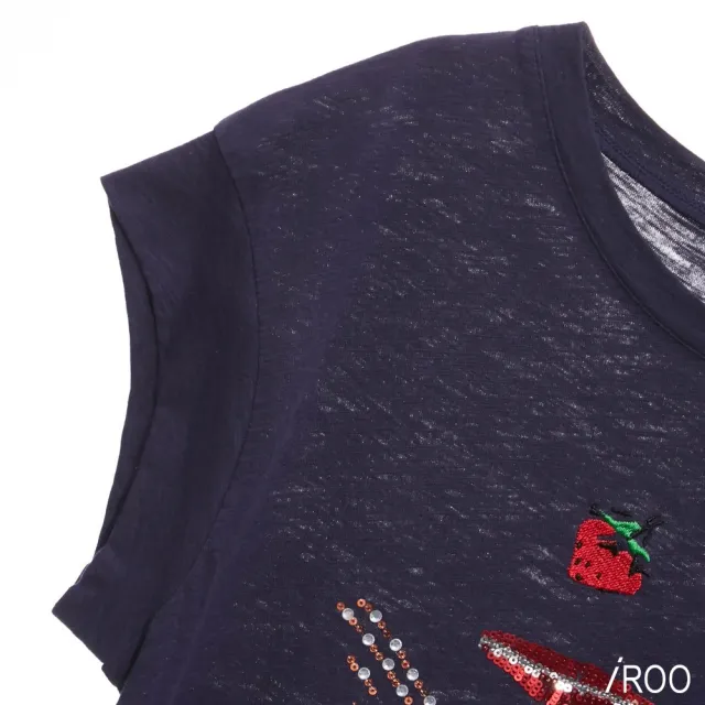 【iROO】經典刺繡針織衫