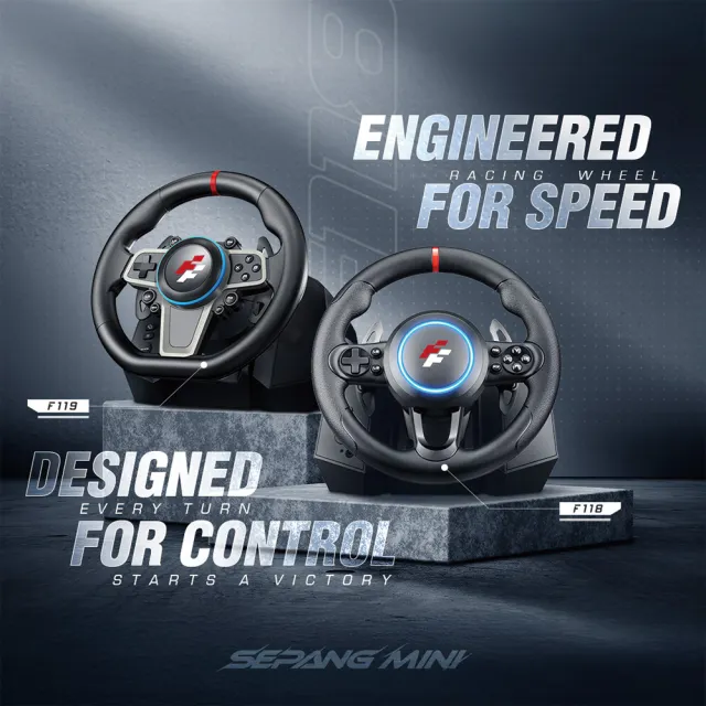 【FlashFire】Sepang Mini racing wheel 霍爾感應方向盤